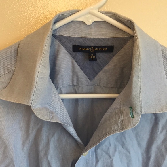🍂 Tommy Hilfiger 16-34/35 L Soft Button Up - Picture 2 of 5